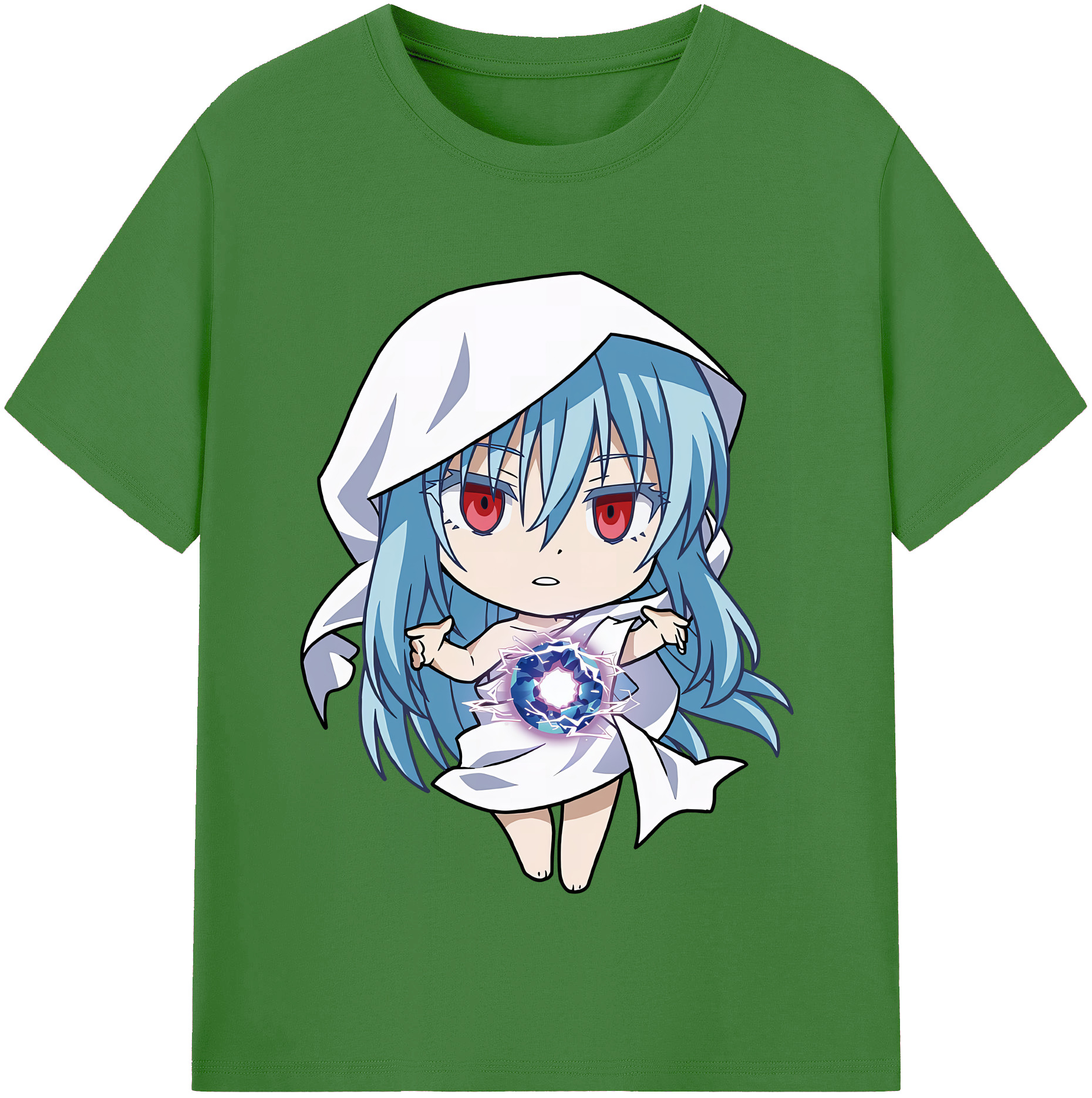（画像用） 転スラ Regarding Reincarnated to Slime レディースカジュアルプリントTシャツ（綿100％）